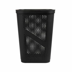 Mind Reader 60L Ventilated Slim Laundry Hamper with Cut Out Handles & Hinged Lid, 2ct.