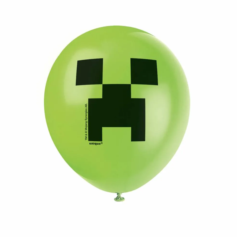12" Minecraft Creeper Latex Balloons, 8ct.