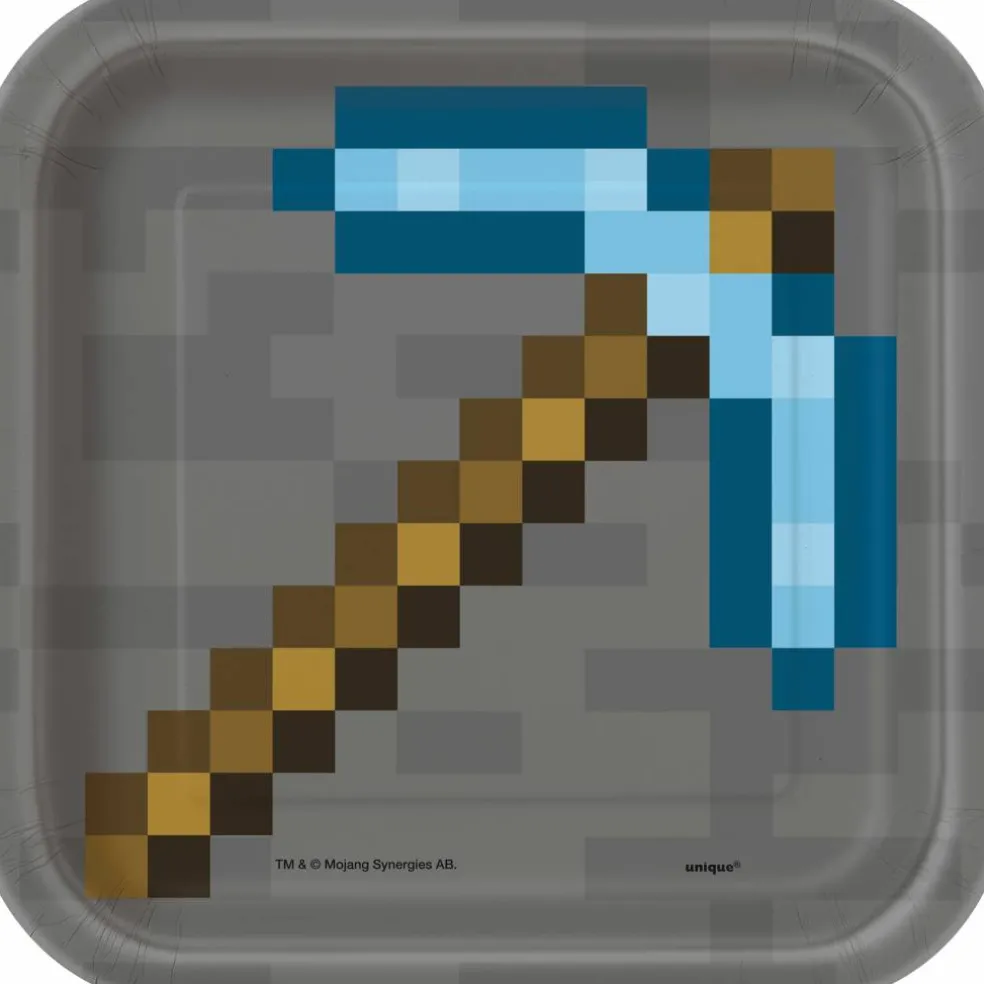 7" Minecraft Paper Plates, 8ct,