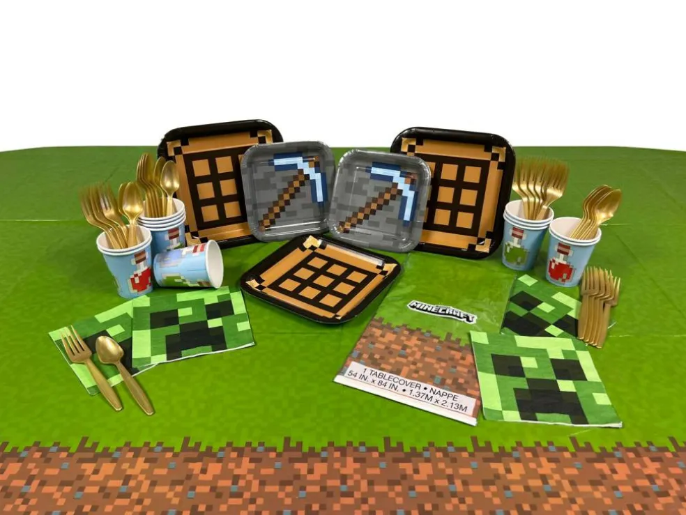 Minecraft Party Kit for 8 or 16 Guests