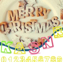 Mini Alphabet & Number Cookie Cutter Set 41 Pieces