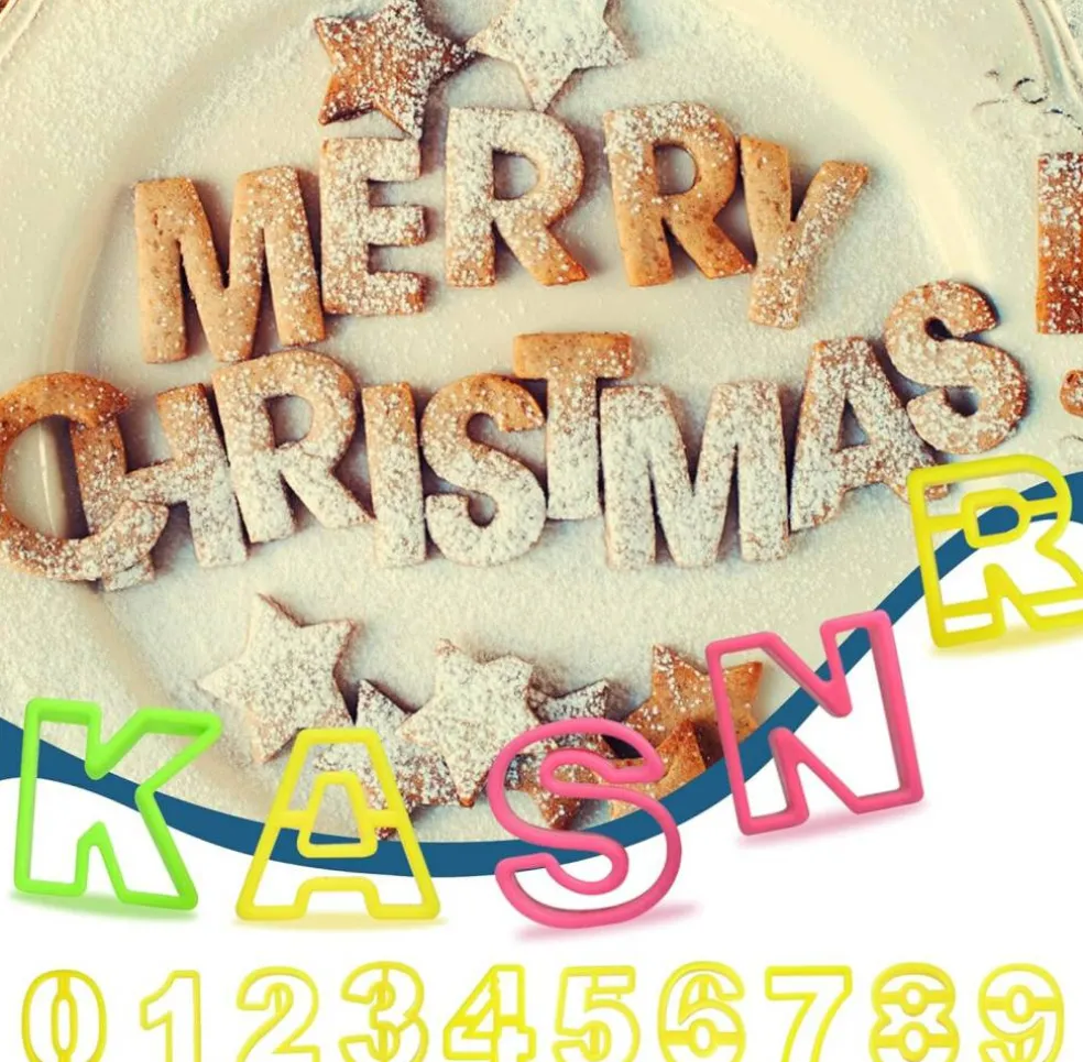 Mini Alphabet & Number Cookie Cutter Set 41 Pieces