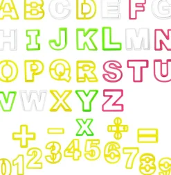 Mini Alphabet & Number Cookie Cutter Set 41 Pieces