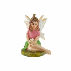 Miniature Pixie Sitting with Flower by Make Market®