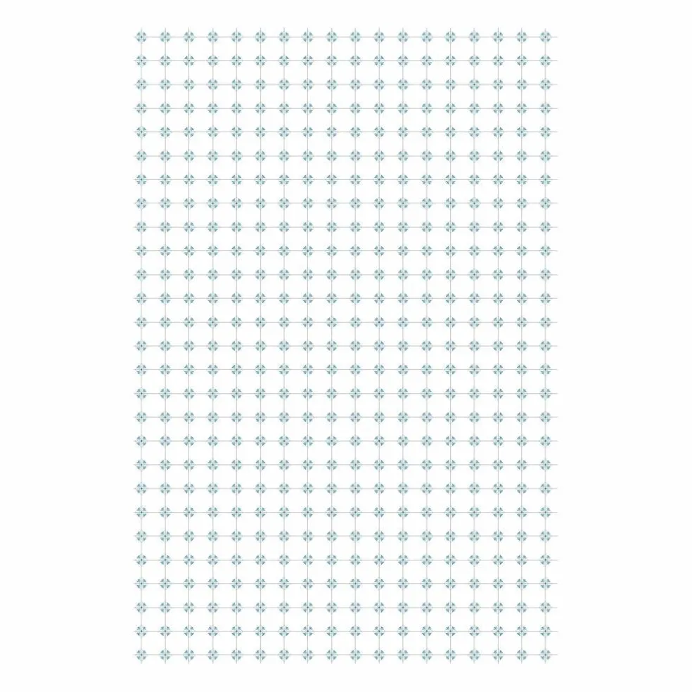 Miniature White & Blue Floor & Wall Covering by Make Market®