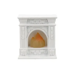 Miniature White LED Fireplace by Make Market®