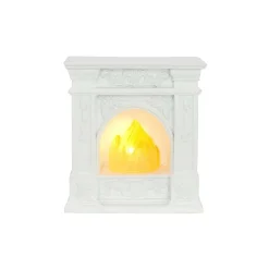 Miniature White LED Fireplace by Make Market®
