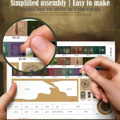 Miniature Wizardi Roombox Kit - Dollhouse Kit Clock