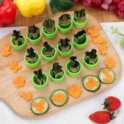 Mini Cookie Cutters & Fruit/Vegetable Stamps 35 Pack