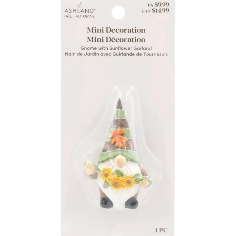 Mini Gnome with Sunflower Garland by Ashland®