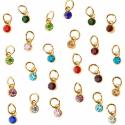 Mini Gold-Colored Crystal Charm Set by Bead Landing™