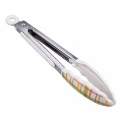 Mini Green & Orange Plaid Tongs by Makery™