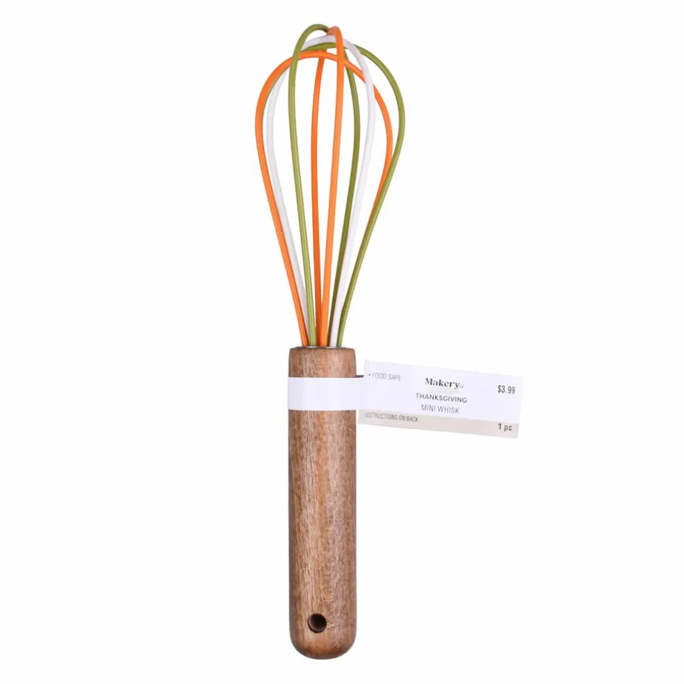 Mini Green & Orange Whisk by Makery™