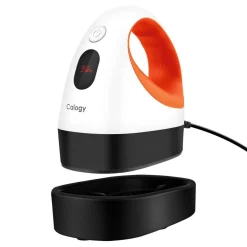 Mini Heat Press, Heat Transfer Machine, Constant Temp Control, Insulated Safety Base, Fits for Crafts, T-Shirt, Hat, Cap, Pillows (White Orange)