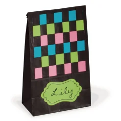 Mini Kraft Bag, Assorted Bright Colors, 4-1/8