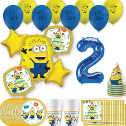 Minions Birthday Party Kit with Number