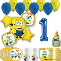 Minions Birthday Party Kit with Number