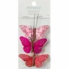 Mini Pink Feather Butterflies, 3ct. by Ashland®