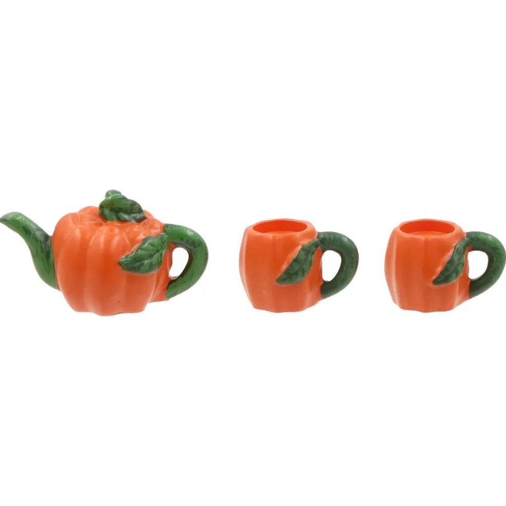 Mini Pumpkin Teapot & Cups by Ashland®