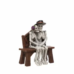 Mini Skeleton Couple on Bench by Ashland®