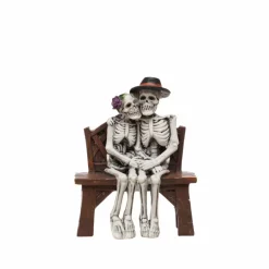 Mini Skeleton Couple on Bench by Ashland®