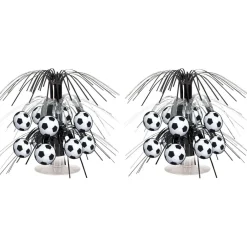 7.5" Mini Soccer Ball Cascade Centerpieces, 2ct.