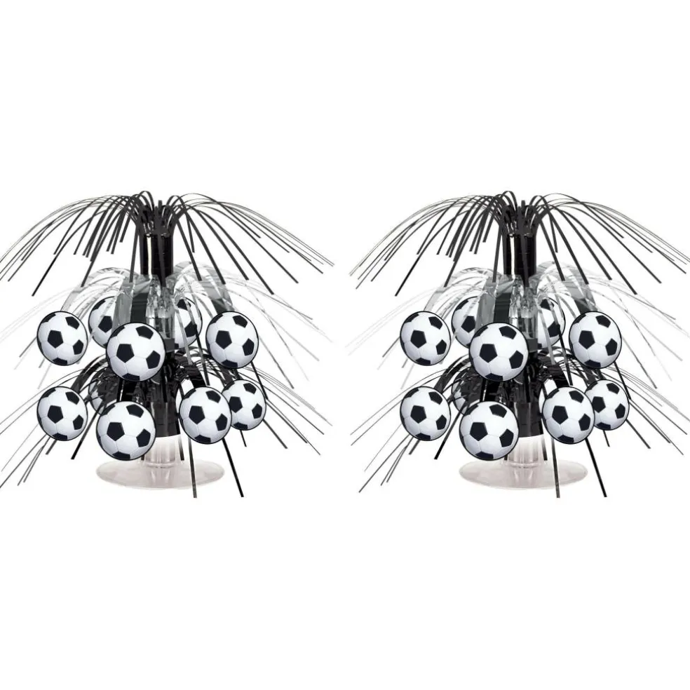 7.5" Mini Soccer Ball Cascade Centerpieces, 2ct.