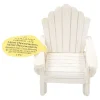 Mini White Adirondack Chair Decoration by Ashland®