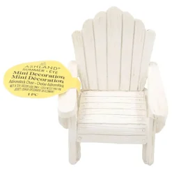 Mini White Adirondack Chair Decoration by Ashland®