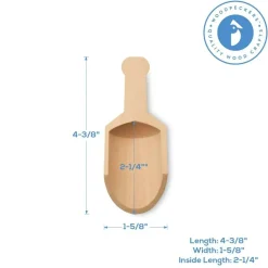 Mini Wooden Scoopers Assorted Sizes, Unfinished, for Bath Salts & Jars | Woodpeckers