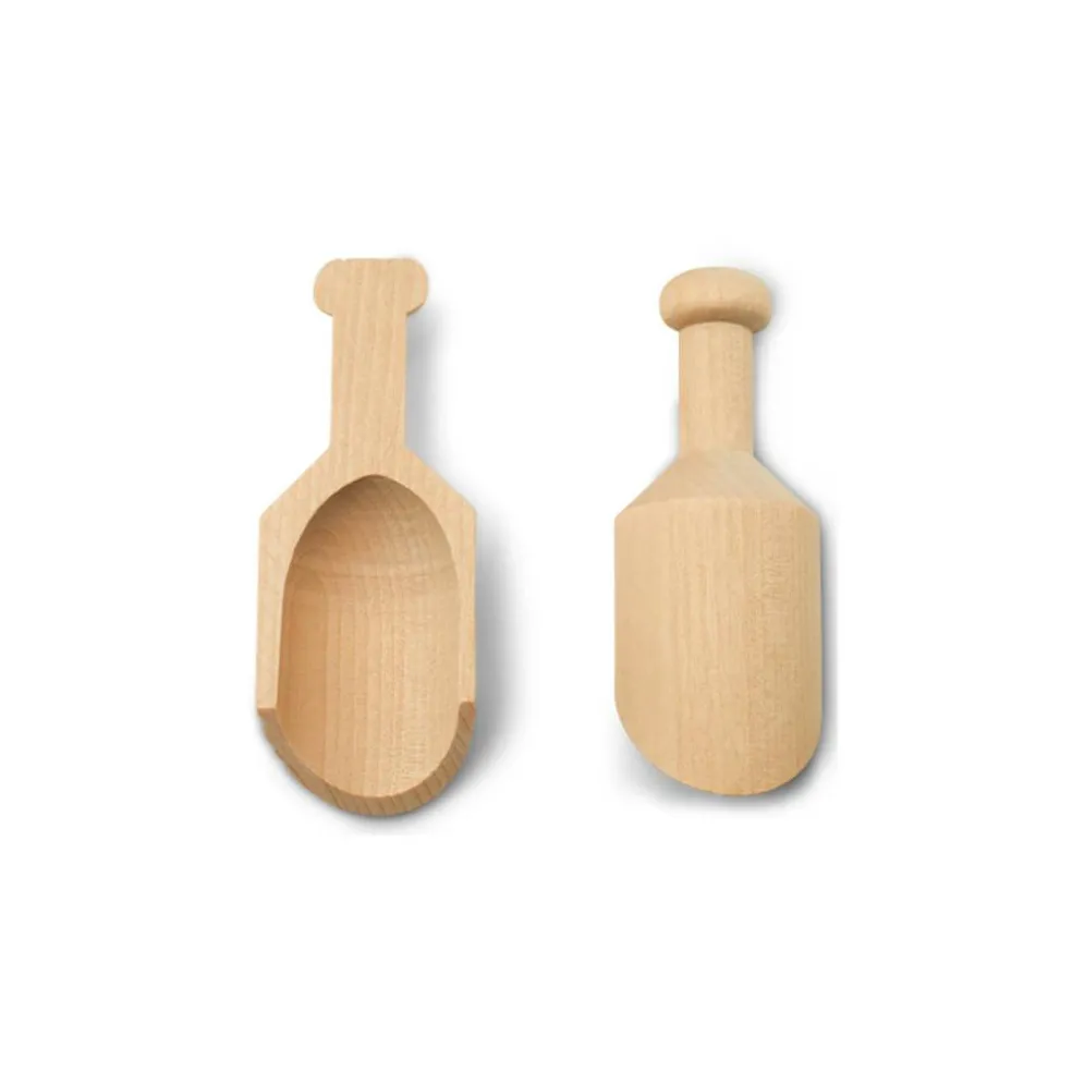 Mini Wooden Scoopers Assorted Sizes, Unfinished, for Bath Salts & Jars | Woodpeckers
