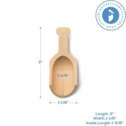 Mini Wooden Scoopers Assorted Sizes, Unfinished, for Bath Salts & Jars | Woodpeckers