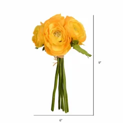 Mini Yellow Ranunculus Artificial Bundle