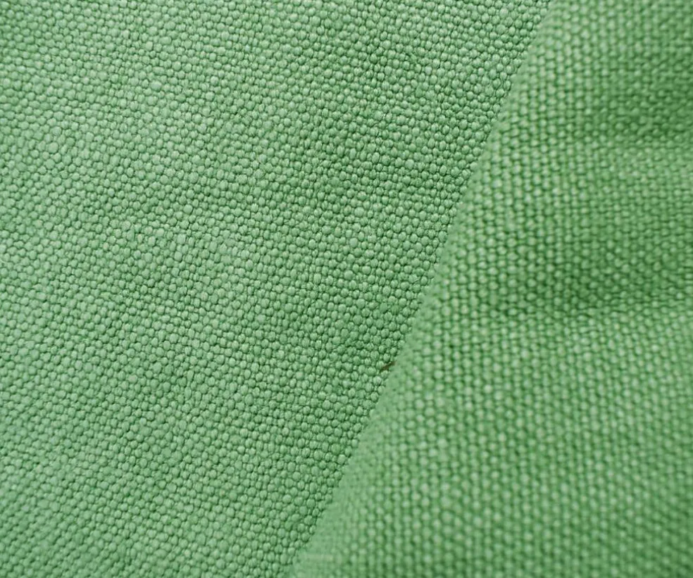 Mint Green Moygashel Washed Irish Linen Solid Home Decorating Woven Fabric By the Yard