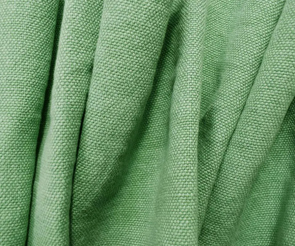 Mint Green Moygashel Washed Irish Linen Solid Home Decorating Woven Fabric By the Yard