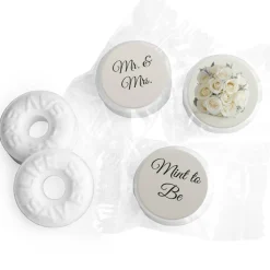 Mint to Be Wedding Mints Party Favor for Guests LifeSavers Mints (Approx. 335 mints & Stickers) - Floral By Just Candy - Assembly Required