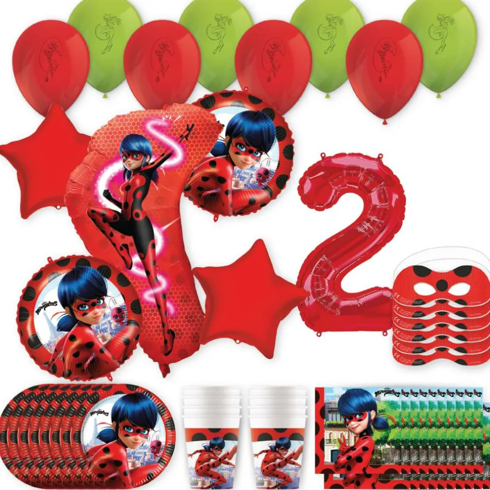 Miraculous Ladybug Birthday Party Kit with Number