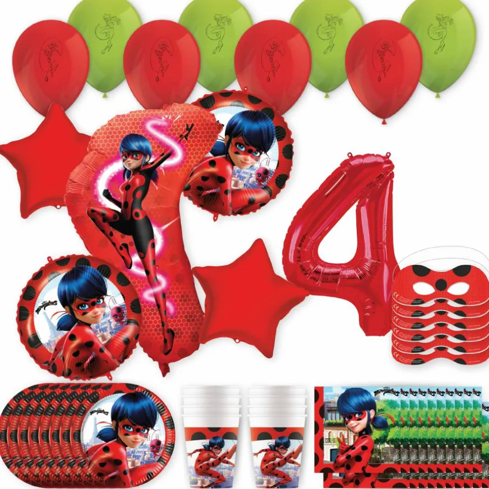 Miraculous Ladybug Birthday Party Kit with Number
