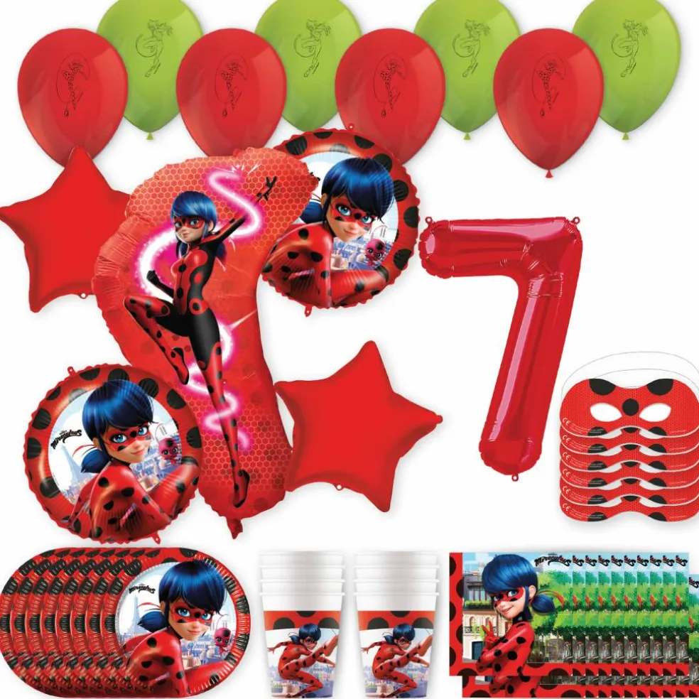 Miraculous Ladybug Birthday Party Kit with Number