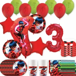 Miraculous Ladybug Birthday Party Kit with Number