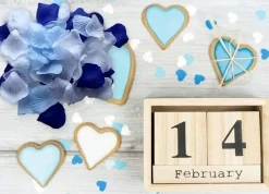 Mixed Blue and White Artificial Silk Flower Rose Petals for Wedding Aisle Decorations Flower Girl Scatter Petals Table Centerpieces