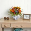 15" Mixed Floral Arrangement in Floral Vase