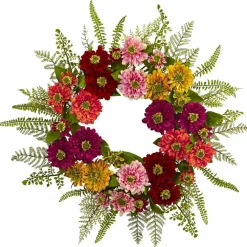 20" Mixed Flower Wreath