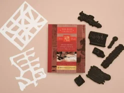 Mixed-Media Stamp, Stencil, and Storybook Set Asian Scripts: 7 Premium Art Stamps, 2 Stencil Masks, and 32-Page Instruction Booklet; Great for Gel Plate Printing