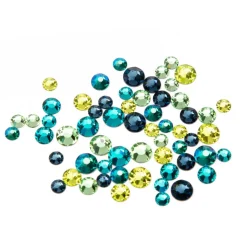 Mixed Round Flatback Austrian Crystals, 60ct. by Bead Landing™