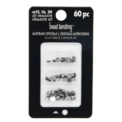 Mixed Round Flatback Austrian Crystals, 60ct. by Bead Landing™