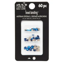 Mixed Round Flatback Austrian Crystals, 60ct. by Bead Landing™