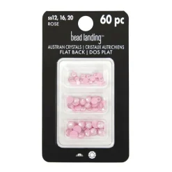 Mixed Round Flatback Austrian Crystals, 60ct. by Bead Landing™
