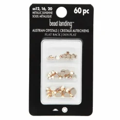 Mixed Round Flatback Austrian Crystals, 60ct. by Bead Landing™