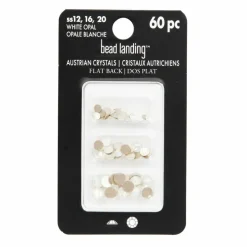 Mixed Round Flatback Austrian Crystals, 60ct. by Bead Landing™